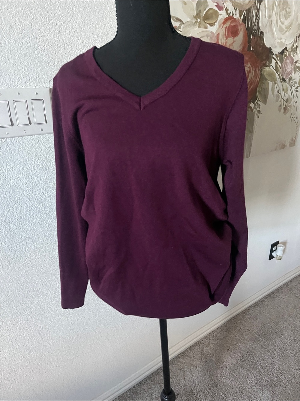 Emma’s Expression Maternity burgundy sweater